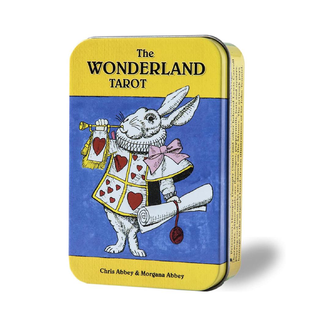 Wonderland Tarot in a Waite Alice in Wonderland Tarot with Japanese Authentic I.I.J. Tin, Edition, Cards, Instructions,