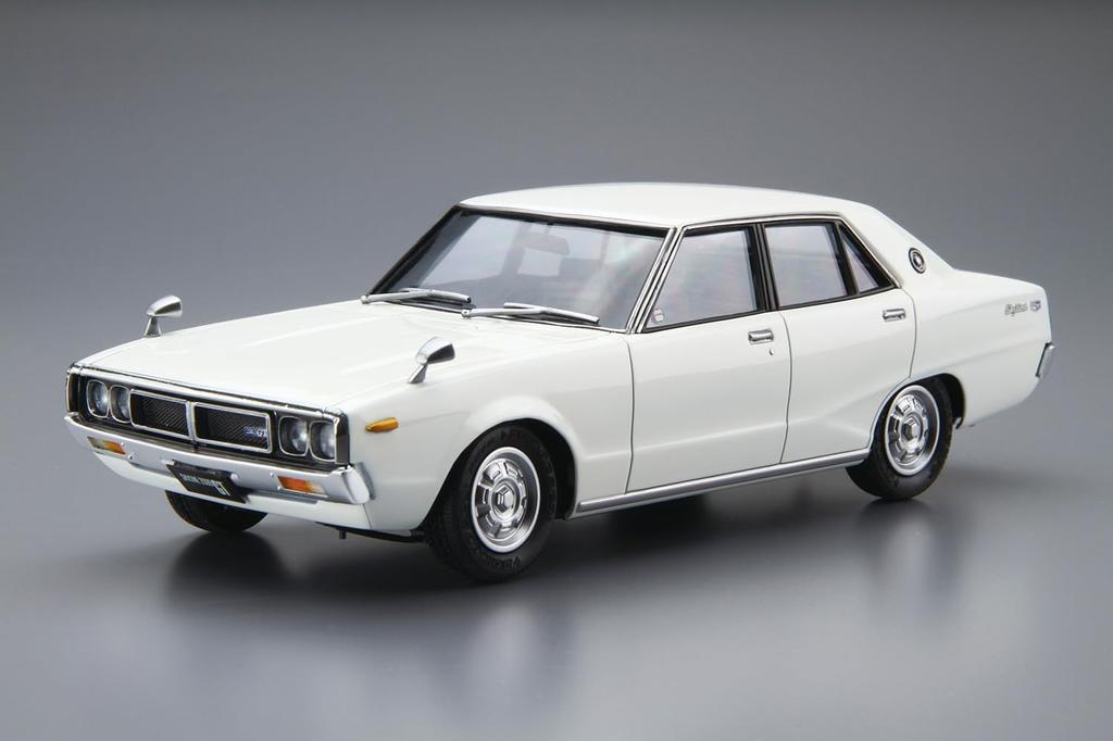 Aoshima Bunka Kyozai The Model Car 47 Nissan GC110 Skyline 2000GT Plastic Model (AOSHIMA) No. 1/24 '72