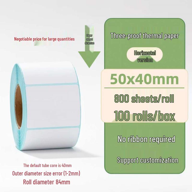 Samoprzylepne etykiety termiczne na kody kreskowe 100×150 mm - Trwałe i wodoodporne do logistyki