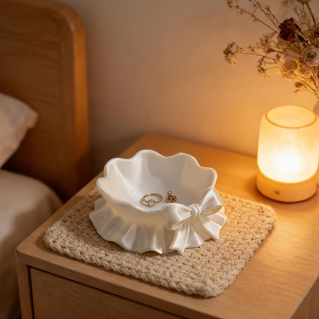 Elegant Jewelry Storage Tray, Home Decor Storage Plate, Cute Storage Box, Multi-purpose Storage Box