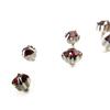 Les Trésors De Lily [J6209] - 3 Pairs of Red 'Crystal' Earrings
