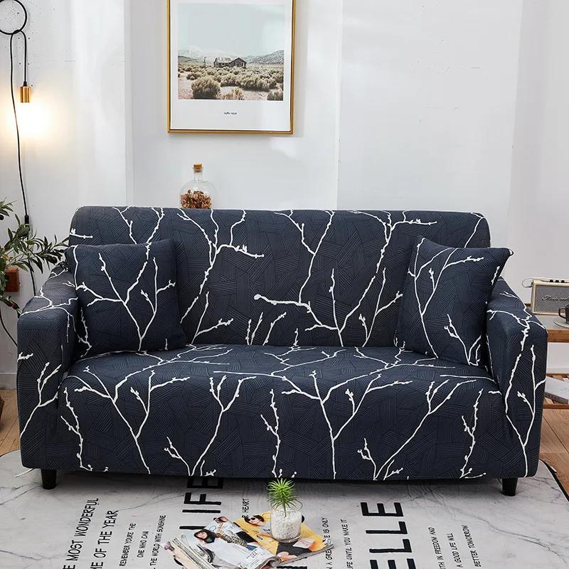 Geometry Elastic Stretch Sofa Cover Slipcovers All-Inclusive Couch Cover For Different Shape Sofa Chair L-Style Need 2Sofa Cover