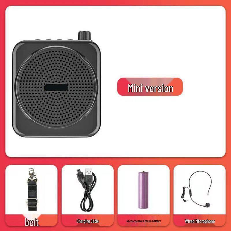 

Wireless Lavalier Microphone & Bluetooth Speaker for Teachers and Tour Guides – High Volume, Anti-Howling Single Clip
