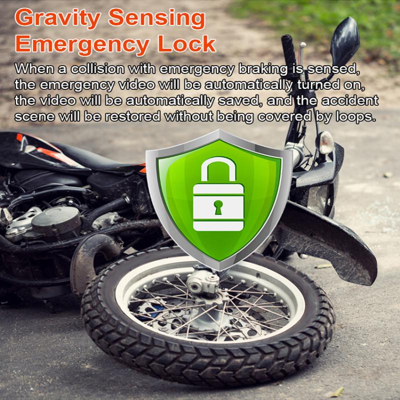 WIFI Motocyklová palubní kamera DVR Duální 1080P Přední a zadní Vodotěsná motocyklová kamera Podpora Přehrávání videozáznamů Záznamník