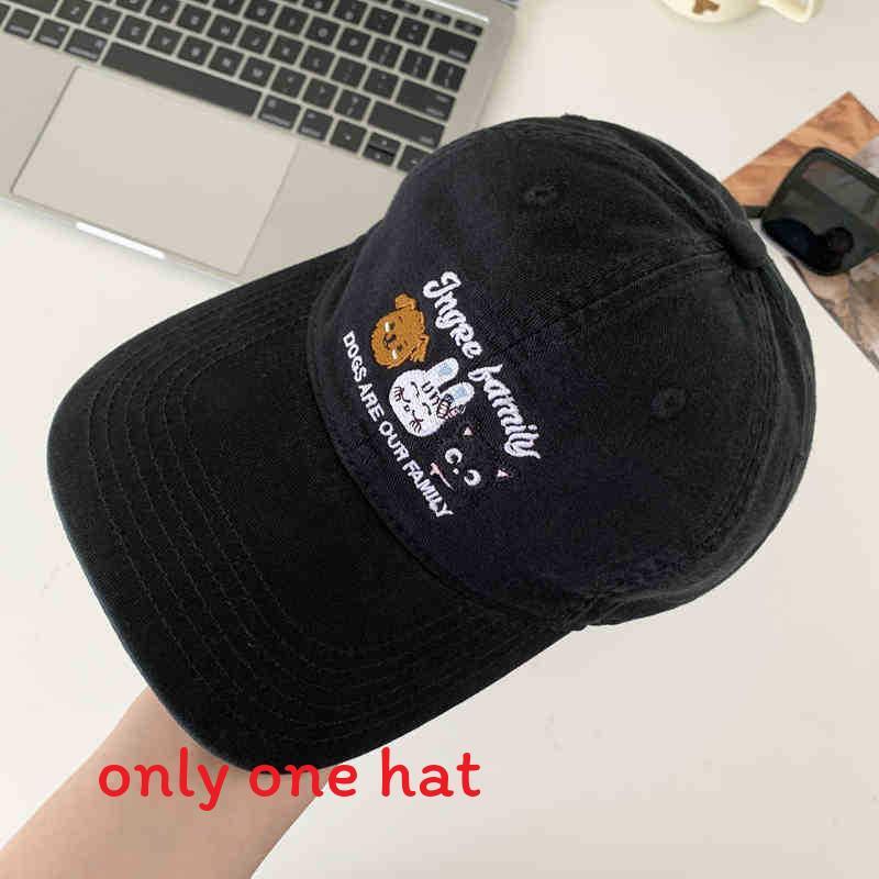 Cute Embroidered Baseball Cap For Women Summer Sun Protection Adjustable Cotton Hat