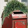 43.5 Inch Christmas Garland Artificial Pine Needle Mailbox Swag Wreath Winter Festival Front Door Wall Window Decoration