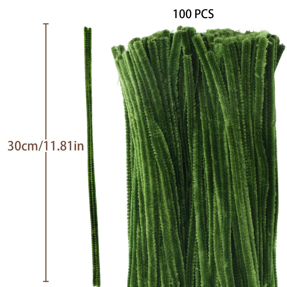 Chenille Stem Pipe Kids DIY Creative Toys Chenille Sticks Cleaners Kindergarten Educational Handmade Material Plush Strips