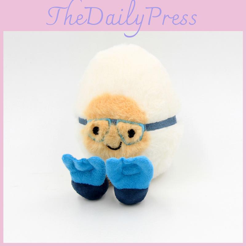 Plüsch Wasser Gekochtes Ei Puppe Mit Tauchmaske Für Kinder Geschenk Und Taschenzubehör