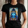 T-Shirt Women Shiva Stained Glass Motif Cotton Size XS To 3XLWill Be Opened In a New Window or Tab