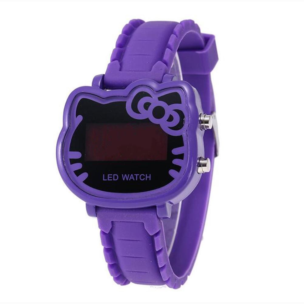 Orologio Bambina Carino Cartone Animato Bambino LED Studente Elettrico Moda