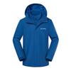 Comfortable Solid Color Warm Fleece Liner Waterproof Windproof Wear-Resistant Water-Repellent Jacket Men Jacket Blue XE5405-433