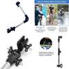Support de parapluie de vélo réglable en acier inoxydable avec capuchon anti-chute pour la protection contre la pluie et le soleil