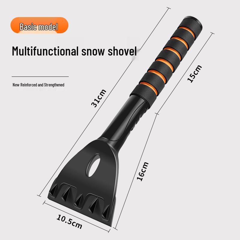 Multi-Functional Portable Car Snow Shovel for Winter, Detachable Glass Snow Removal & De-Icing Tool