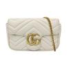 [Usato] Borsa a tracolla mini GG Marmont con logo dorato in pelle trapuntata effetto invecchiato - Ottime condizioni #1UI13MT