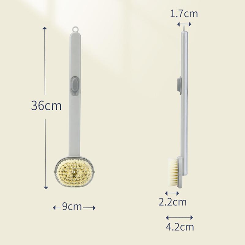 Multifunctional Detachable Bath Brush Back Body Bath Shower Sponge Scrubber Brushes With Handle Massager Bathroom Brush