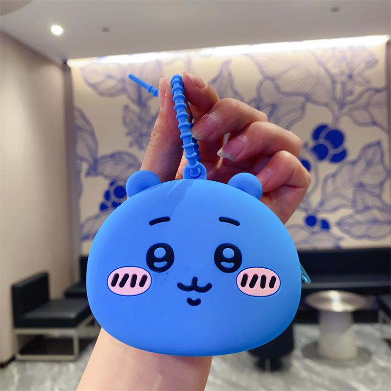 Cartoon Change Bag Keychain Cute Silicone Change Bag Mini Bag Children's Wallet Doll Machine Toy Gift