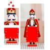 Christmas Nutcrackers Ornament Small Wooden Soldier Christmas Decorations Nutcrackers Figure Ornament for Table Shelf