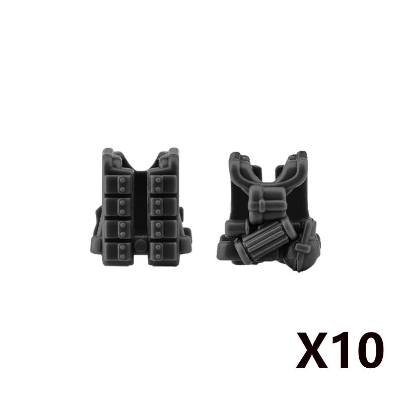 Military Weapons Accessories Building Blocks Russian Special Forces AK Rifles Tactical Bulletproof Vests Equipments Bricks Toys
