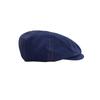 New reverse wearing beret, women's spring and autumn thin retro temperament octagonal hat, men's big head circumference British style