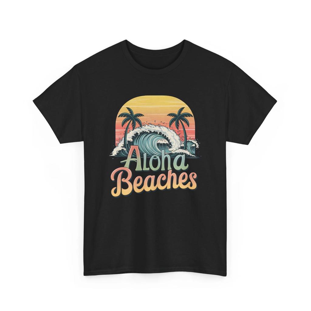 Beach Vibes T-Shirt | Summer Ocean Waves Tee | Retro Aloha Beaches Shirt
