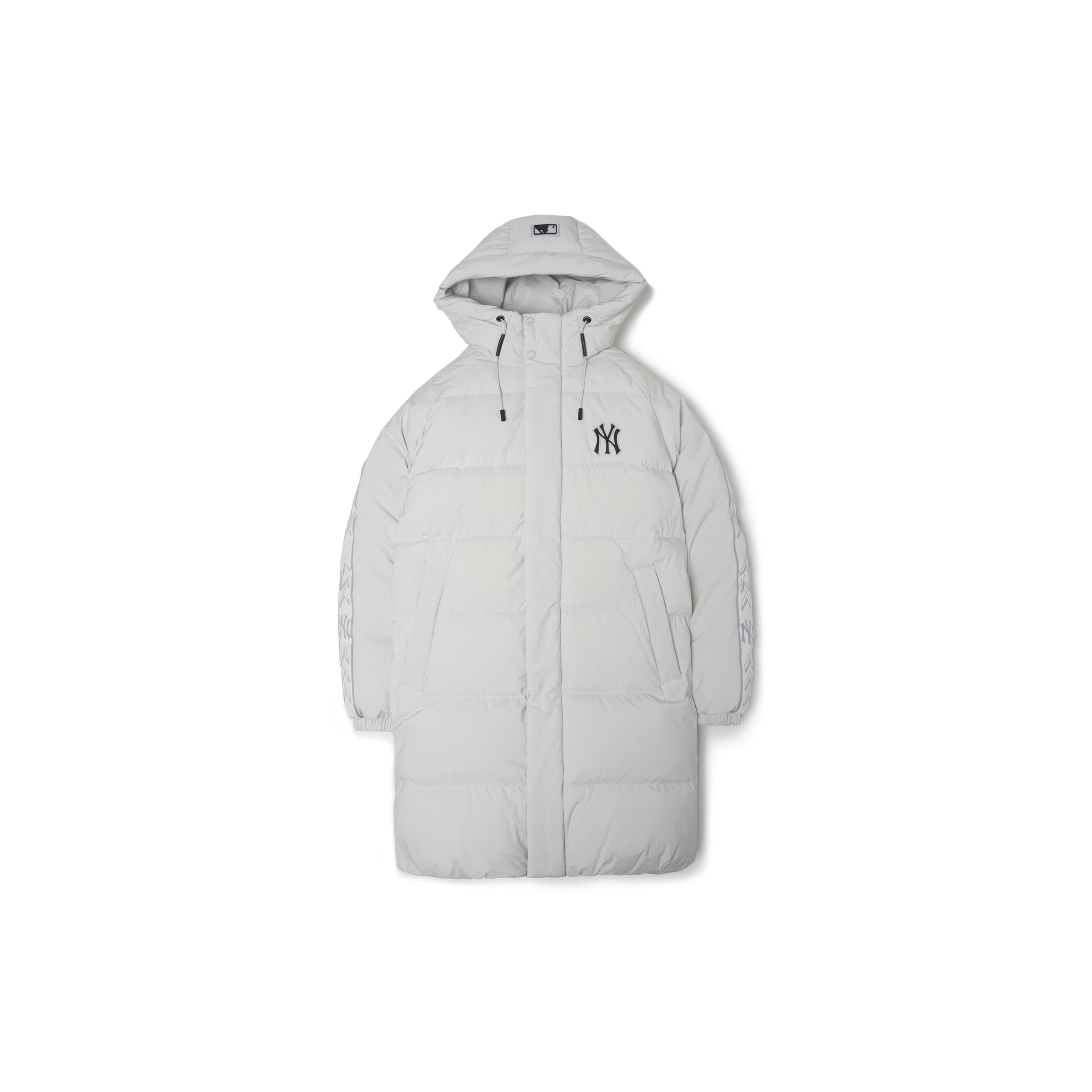 MLB New York Yankees Down Jackets Unisex Light Gray Hooded Thickened Other 3ADJJ0616-50GRL XL