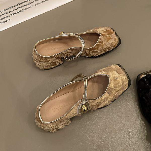 Fashion Slippers Casual Cover Toe Women's Shoes With Platform Pantofle Slides Luxury 2025 Square Mary Janes Square Toe Slippers Casual F