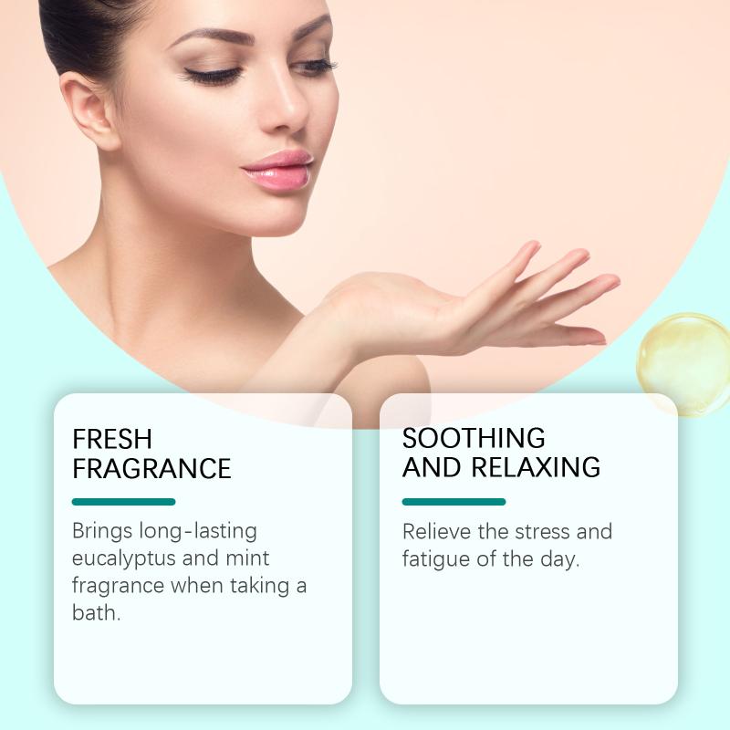 Oceaura Eucalyptus & Mint Scented Shower Steamers Gentle Skin Cleansing Aromatic Fragrance Boost Relaxing Bath Experience