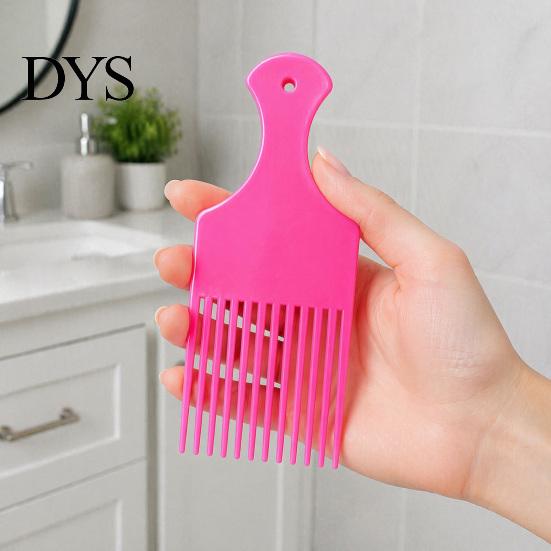 Travel Size Hair Comb 12Pcs Afro Pick for Women & Men, Wide Tooth Detangling Lifting Comb, Plastic Styling Long Thick Curly Quick