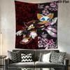 Hedgehog Sonic Wind Wall Hanging Printed Fabric Blanket Decorative Tapestries for Bedroom Living Room Home Decor