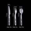 Titanium Ultralight 3-Piece Camping Cutlery Set: Knife, Fork, Spoon for Outdoor Travel & Hiking