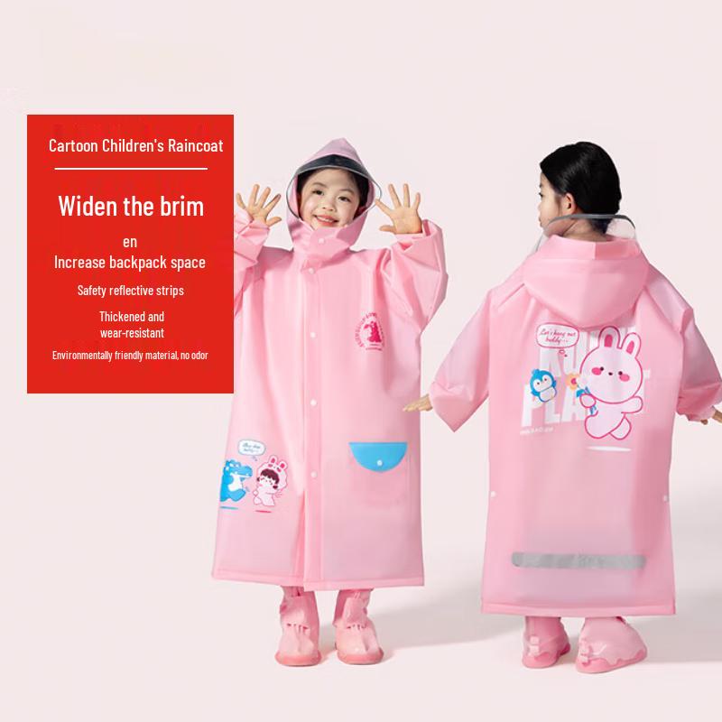 Kids Schoolbag Rain Poncho