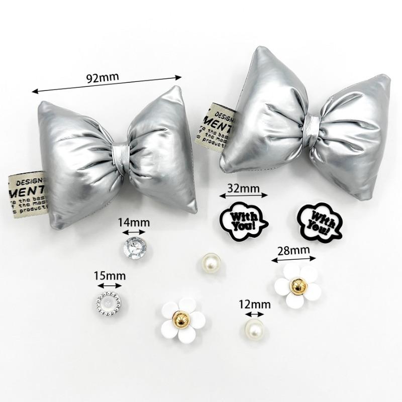 

10 шт. Набор модных шармов для обуви Аксессуары Пряжка для обуви с отверстиями 3D Бант Бриллиант Белый цветок Сделай сам 3D Украшения для обуви Вечеринка Подарок для девочек