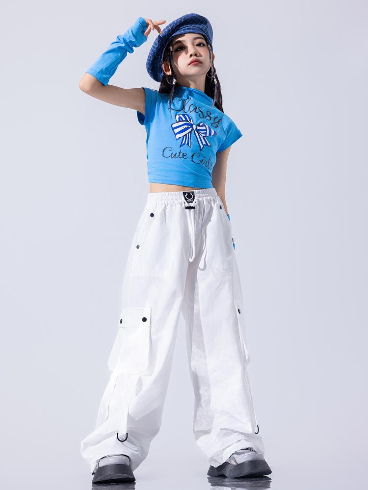 Trendy Jazz Dance Costume for Girls - Stylish Hip-Hop Performance Outfit