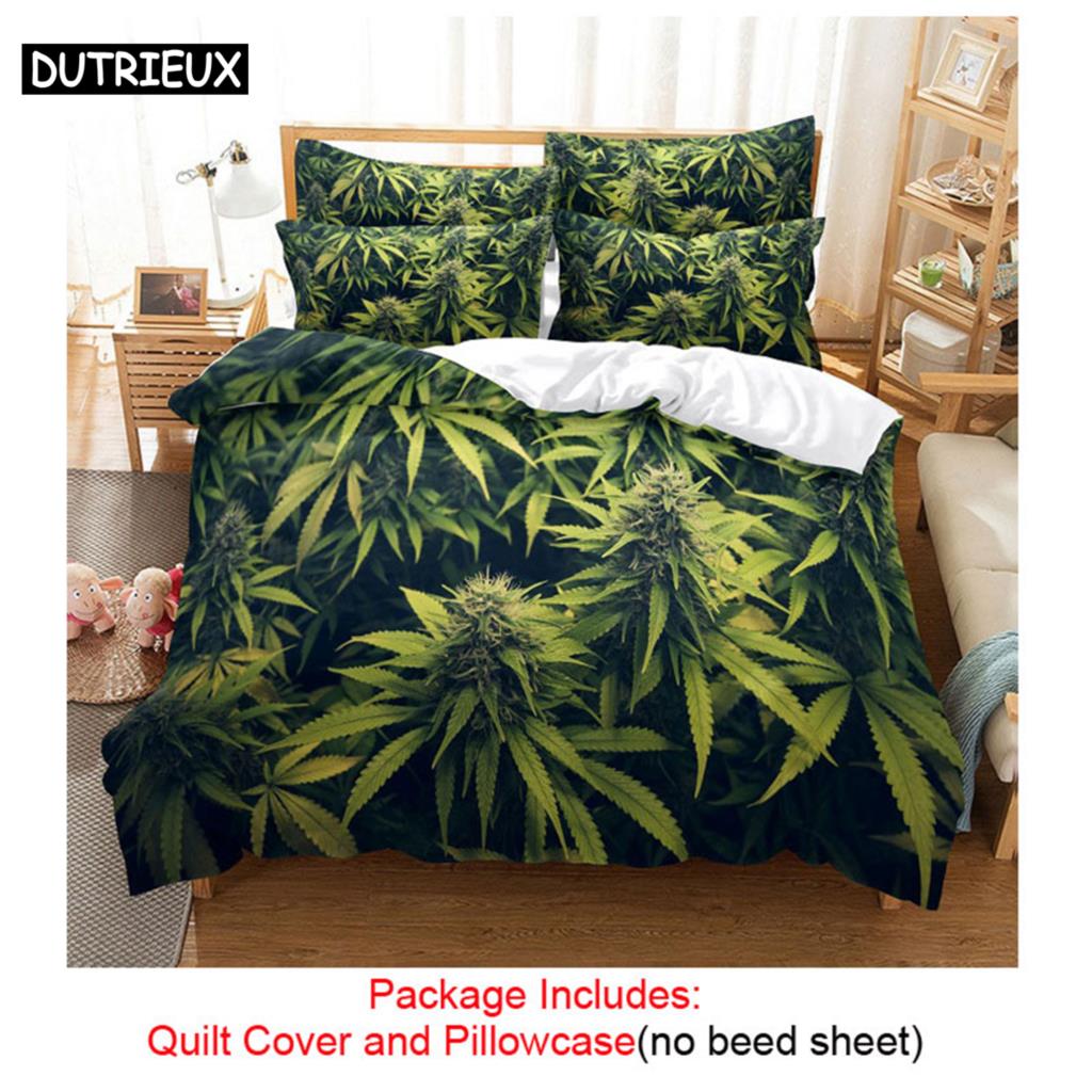 

Покрывало Стеганое Пододеяльник Комплект Постельного Белья Наволочка Постельное Белье Зеленое Растение 3D Размер Квин Кинг Двуспальная Кровать Полный Односпальный 220x240 200x200 Спальня EU single(135x200cm)&Duvet Cover