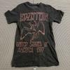 Led Zeppelin 1977 US Tour Graphic T-Shirt Black Red Size S Unisex T-Shirt