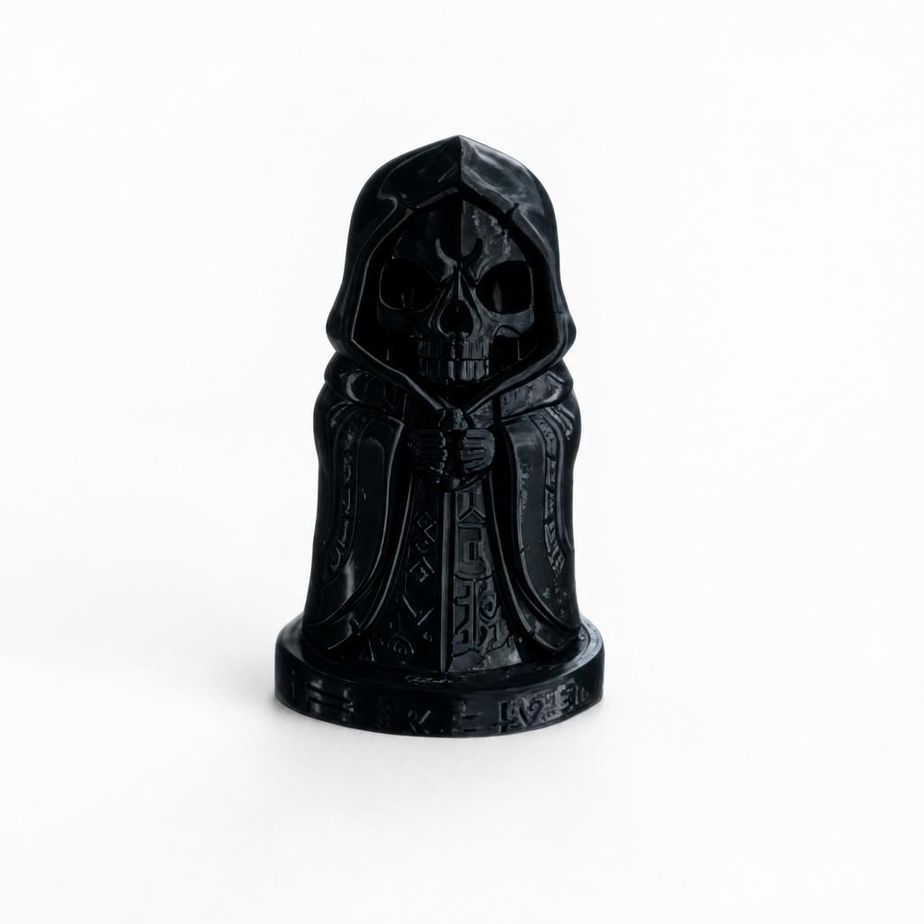 3D Printed Gothic Statue, Dark Decorative Figure for Halloween Home Decor