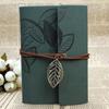 1PC Retro Leaf Notebook School Office Stationery Diary Notepad Literature PU Leather Note Book Traveler Journal Planners Gifts 75sheets/150pages