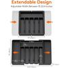 Adjustable Silverware Storage Box - Cross-Border Retractable Cutlery Rack Drawer Organizer