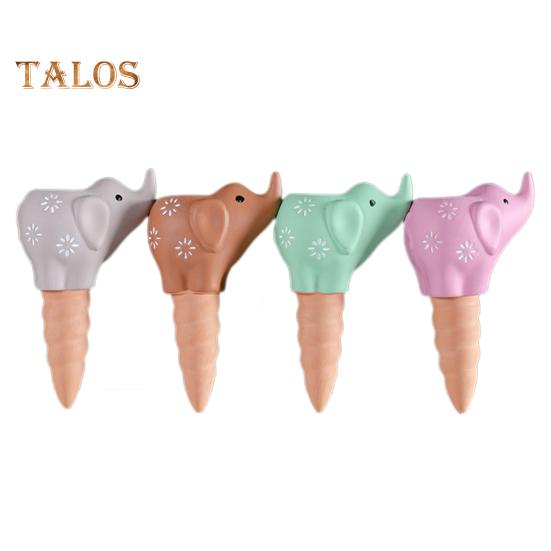 

4 шт. Самополивающиеся шипы в форме слона, терракотовые шары для полива растений, вставной горшок для полива растений для использования в помещении и на открытом воздухе 4pcs