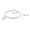 20pcs Curtain Rings Home Indoor Curtains Hooks Component Metal Hanging Fixator Hardware Accessories Fixing Ring Rods Hangers