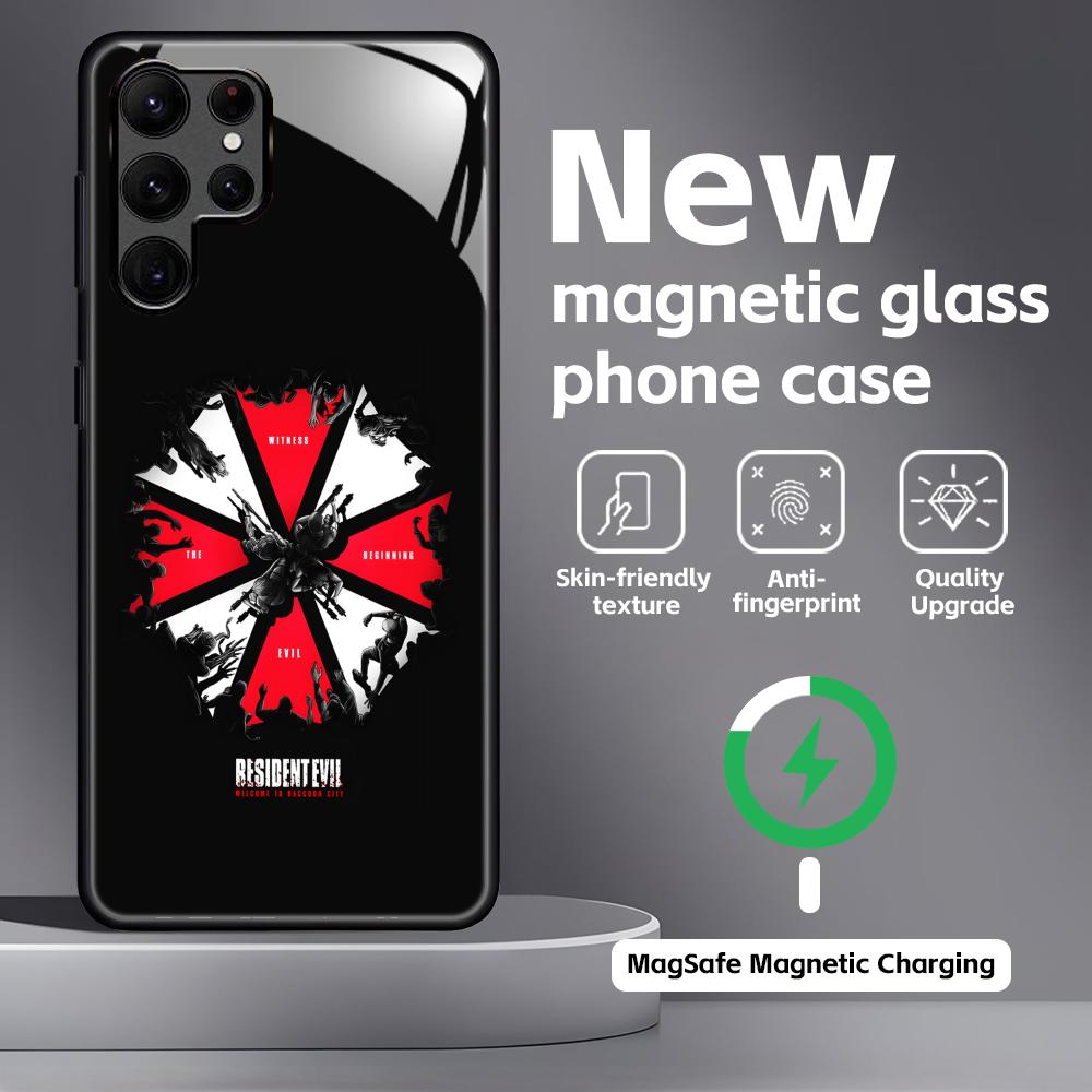 Resident Evil 9 Phone Case For Samsung S26 S25 S24 S23 S22 S21 Plus Ultra Note20 Glass Magnetic Case