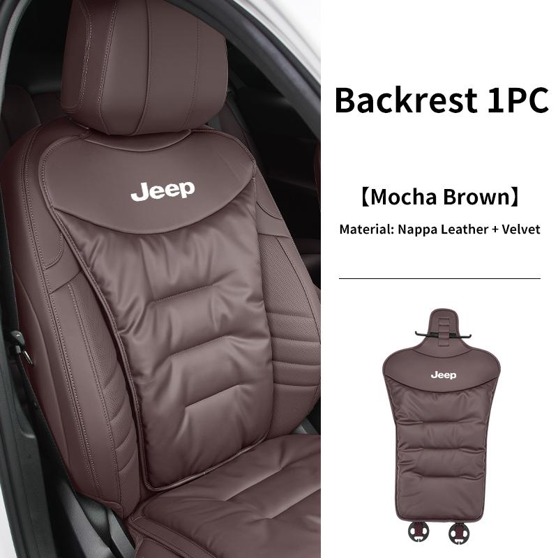 Car Velvet Cushion Vinter Leather Backrest Seat Cover Accessories For Jeep Grand Cherokee Compass Patriot Renegade Wrangler Libe ANO1