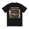 My Honest Reaction Cat Funny Printed Summer Women Tshirt Short Sleeve Round Neck Casual Summer Women Tshirt Clothing