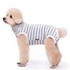 Dog Clothes, Thin Belly Protection Vest, Belly Anti-cool Free Striped Shirt, Back Buttons, Female Dog Sterilization and Weaning