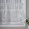 Breathable Sheer White Curtains for Window Stylish Lace Designs Kitchen Dining Decoration