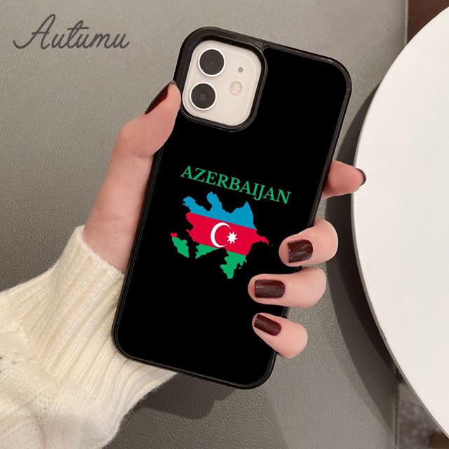 

Azerbaijan Heart Love Flag Phone Case for iPhone 17 Air 15 16 16e 11 12 13 14 Pro Max Plus Cover coque Fundas Shell iPhone 13