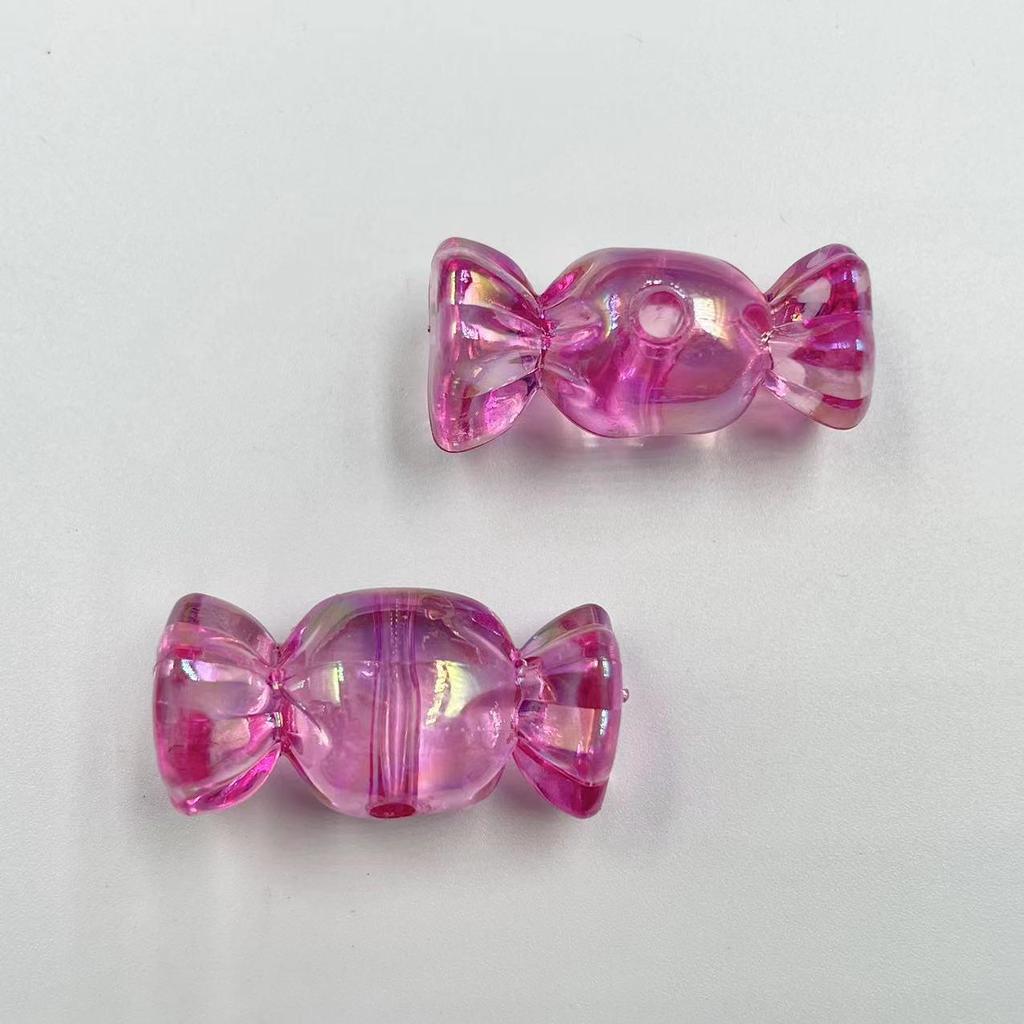 Acrylic Multicolor Candy Pendant for DIY Beaded Phone Chains