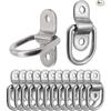 Tie Down Anchor, Stainless Steel Cargo Tie Rings for Truck Bed Kayak Canoe Boat
