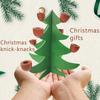 Warm Glowing Christmas Tree Shape Candle Holder Wood Crafts Tapered Candle Stand Candlestick for Seasonal Party Decors