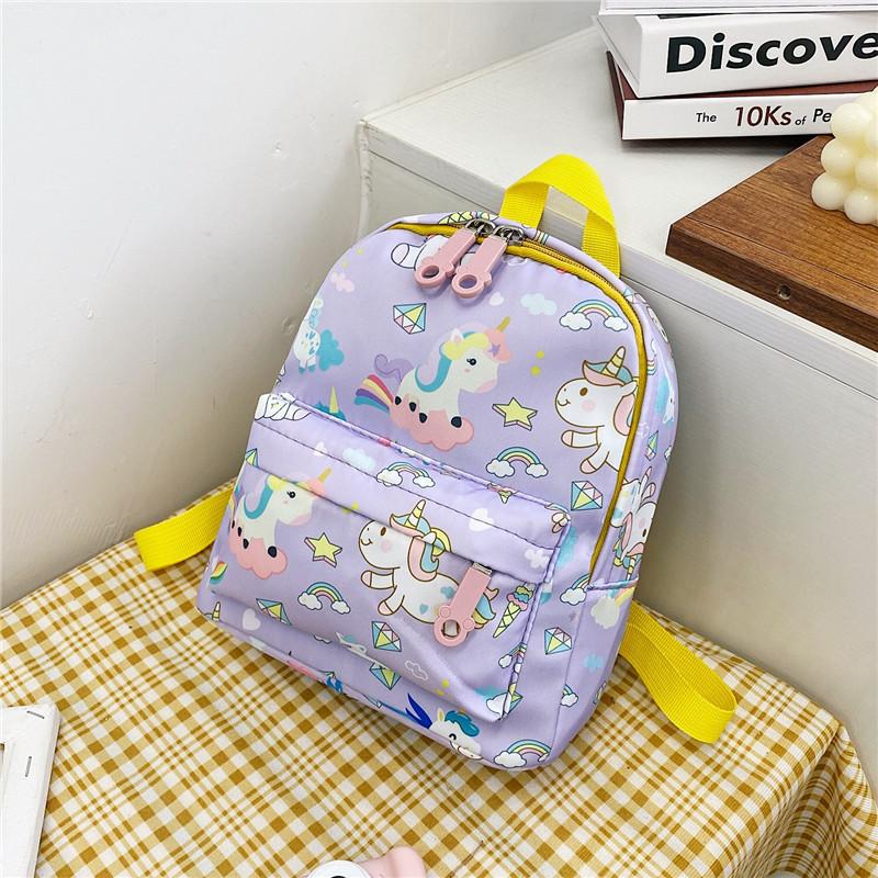 Cute Nylon School Backpack For Elementary Kids With Durable And Breathable Features